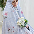 پارچه چادری آبی طرح پریسا