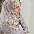 پارچه چادری نقره ای طرح نقره فام