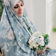 پارچه چادری سبز طرح شکوه