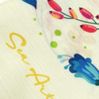 روسری زرد طرح گلشن - نخی فلامنت - قواره ۱۰۵