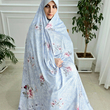 پارچه چادری آبی طرح پریسا