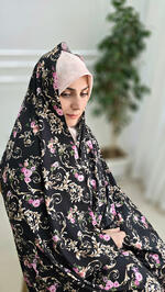 پارچه چادری مشکی طرح پیچک