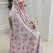 پارچه چادری صورتی طرح عطر سیب