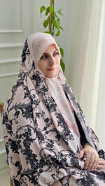 پارچه چادری مشکی گلبهی طرح شکوه