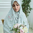 پارچه چادری سبز طرح پریسا